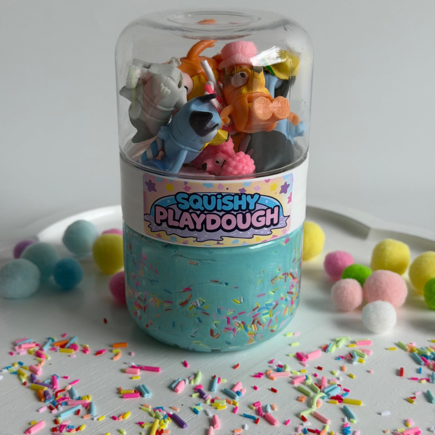 Bluey Playdough. Super Soft, non toxic, handmade in Australia. 