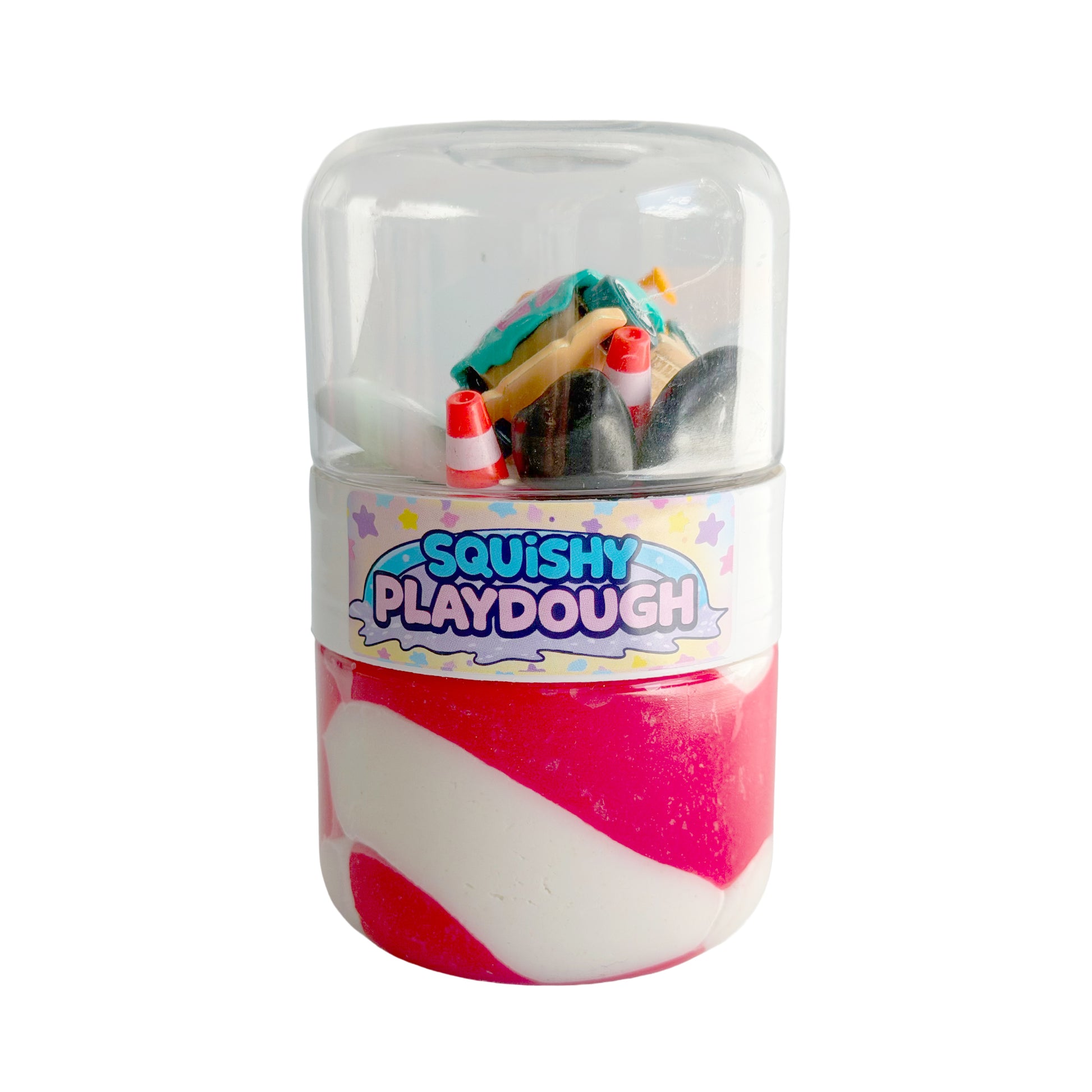 Grab and Go Cars Playdough Tubs