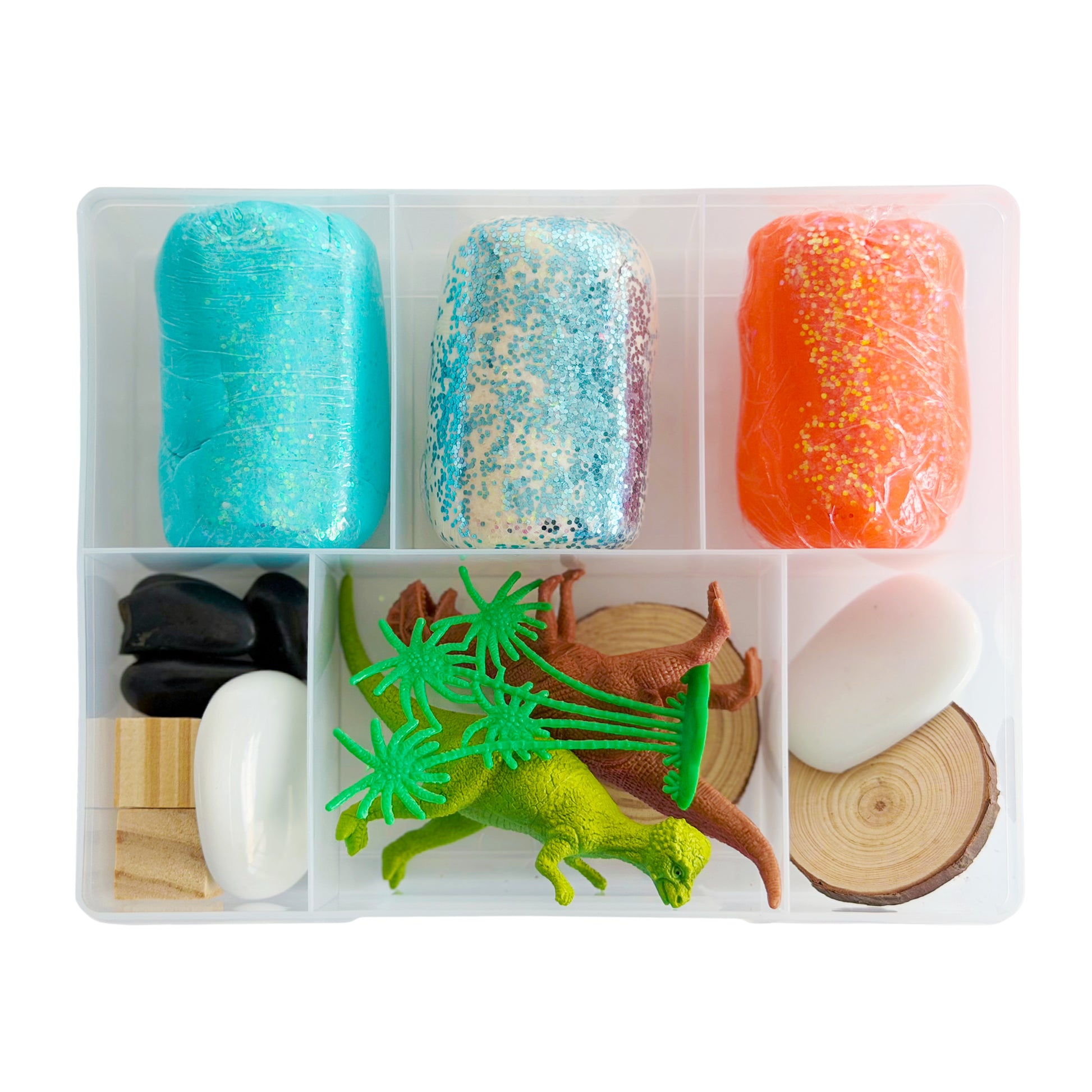 Dinosaur Playdough kit by squishy play.