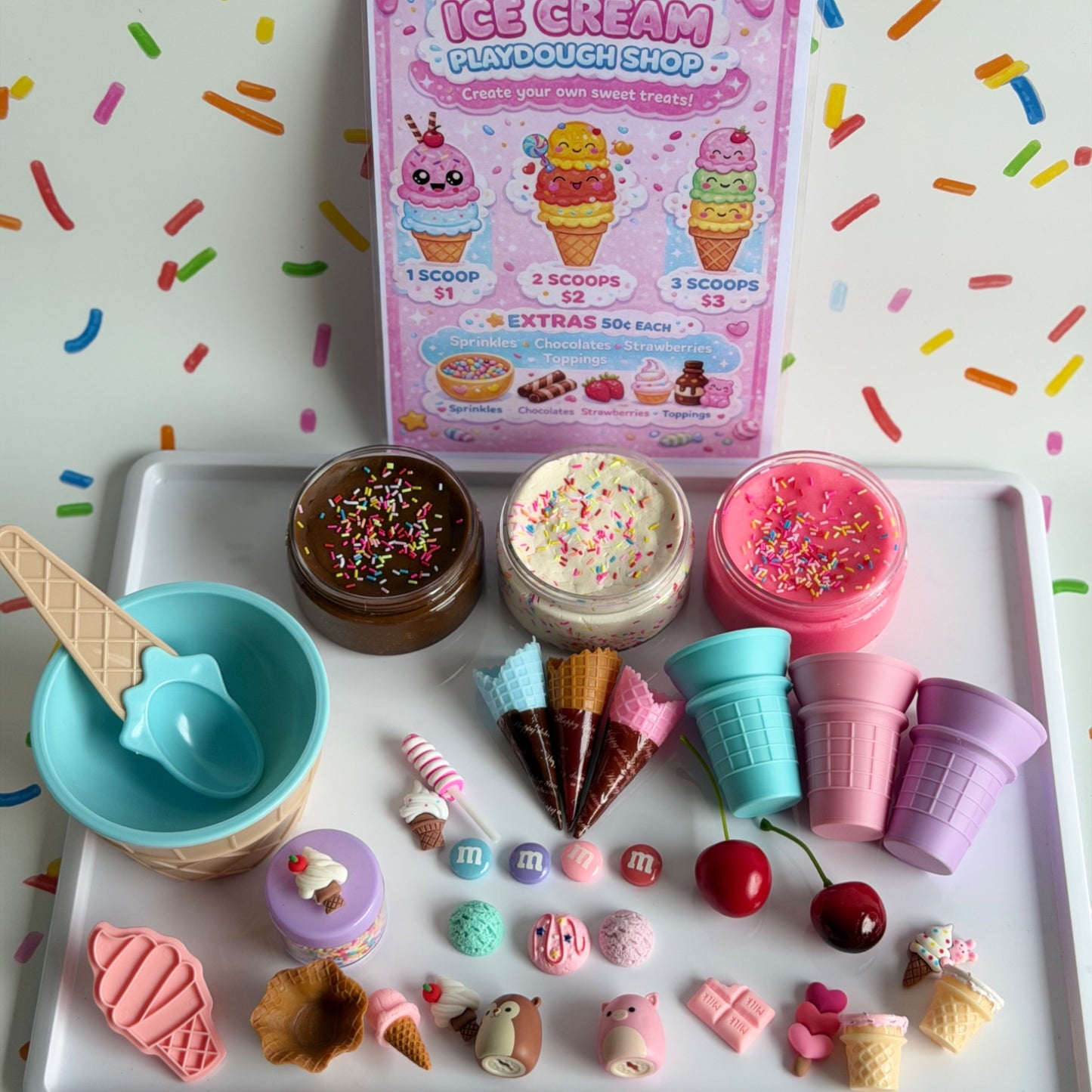 🍦Ice Cream Playdough Kit