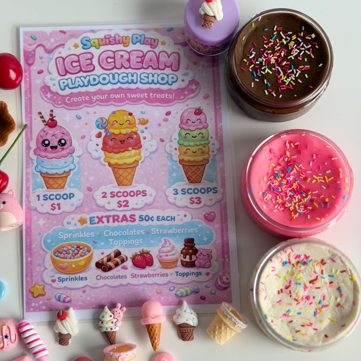 🍦Ice Cream Playdough Kit