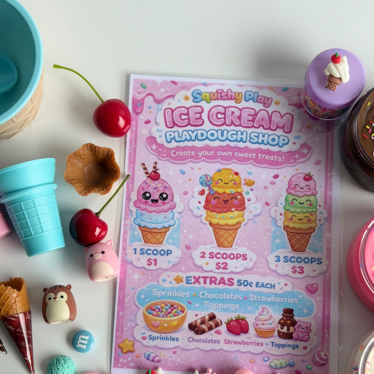 🍦Ice Cream Playdough Kit